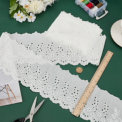 5 Yards Cotton Embroidery Flower Ribbons&nbsp;OCOR-MA0001-34A