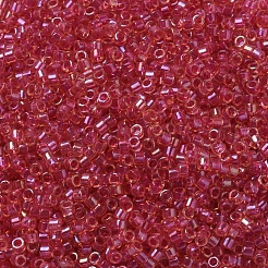 MIYUKIデリカビーズ  シリンダー  日本製シードビーズ  11/0  （db0062)ライトクランベリー裏地トパーズ光沢  1.3x1.6mm  穴：0.8mm  約2000PCS /ボトル  10 G /ボトル&nbsp;SEED-JP0008-DB0062