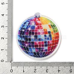 Printed Transparent Acrylic Pendants&nbsp;OACR-S045-03D