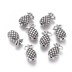 チベット風合金ビーズ  パイナップル  アンティークシルバー  14x9x5.5mm  穴：1.6mm&nbsp;PALLOY-E569-04AS