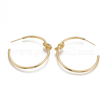 Brass Stud Earrings&nbsp;KK-T038-240G-1