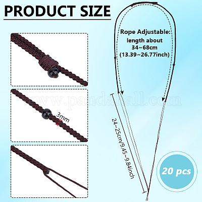 Rope Adjustable Necklaces Making&nbsp;MAK-WH0016-07A-1