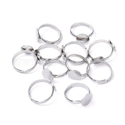 Brass Pad Ring Base Findings&nbsp;EC022-1