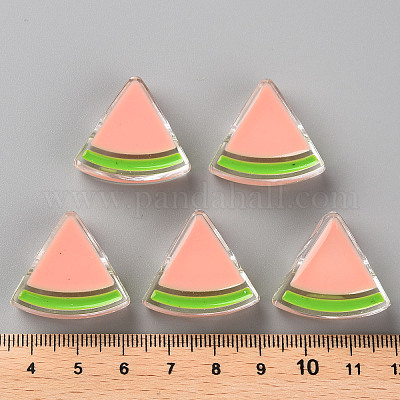 Transparent Enamel Acrylic Beads&nbsp;TACR-S155-001C-1