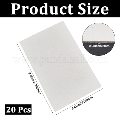 EVAシート フォームシート  長方形  ホワイト  230x150x2mm&nbsp;AJEW-WH20130-76B-02-1
