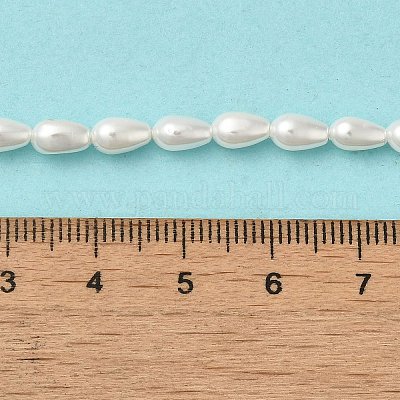 Electroplate Shell Pearl Beads Strands&nbsp;BSHE-G010-4x6mm-01-1