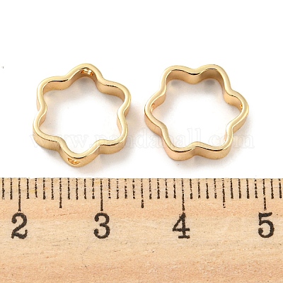 Rack Plating Brass Bead Frames&nbsp;KK-WH0084-02G-01-1