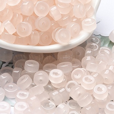 Imitation Jade Glass Seed Beads&nbsp;SEED-E001-J3x6mm-03-1