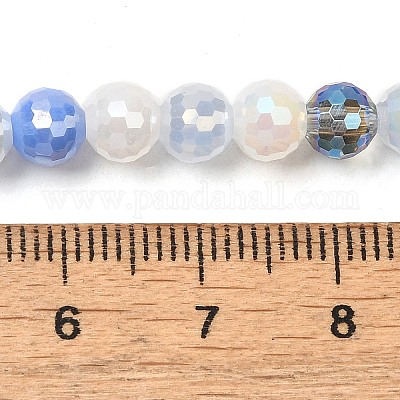 Electroplate Glass Beads Strands&nbsp;EGLA-C007-01A-1