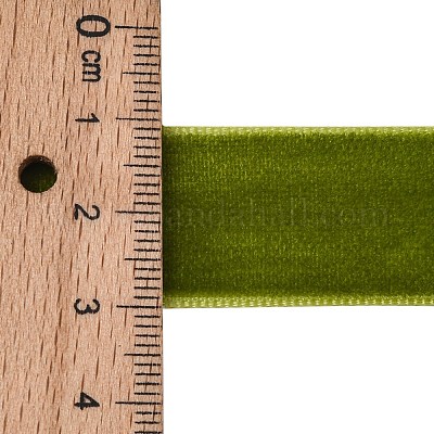 3/4インチの片面ベルベットリボン  オリーブドラブ  3/4インチ（19.1mm）  約25ヤード/ロール（22.86メートル/ロール）&nbsp;OCOR-R019-19.1mm-152-1