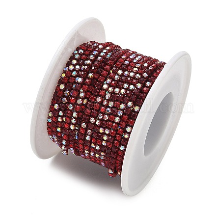 Iron Rhinestone Cup Chains RB-CBA10DB-01B-1