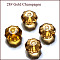 K9 Glass, Imitation Austrian Crystal Beads, Grade AAA, Faceted, Octagon, Gold, 6x4mm, Hole: 0.7~0.9mm