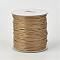 Eco-Friendly Korean Waxed Polyester Cord, Camel, 0.5mm, about 169.51~174.98 Yards(155~160m)/Roll