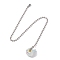 Resin Ceiling Fan Pull Chain Extenders, with Iron Ball Chains, Fish, 335mm, Pendant: 22x22.5x19mm