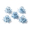 Handmade Bumpy Lampwork Beads Strands, Octopus, Deep Sky Blue, 15x25x13~14mm, Hole: 1.4mm