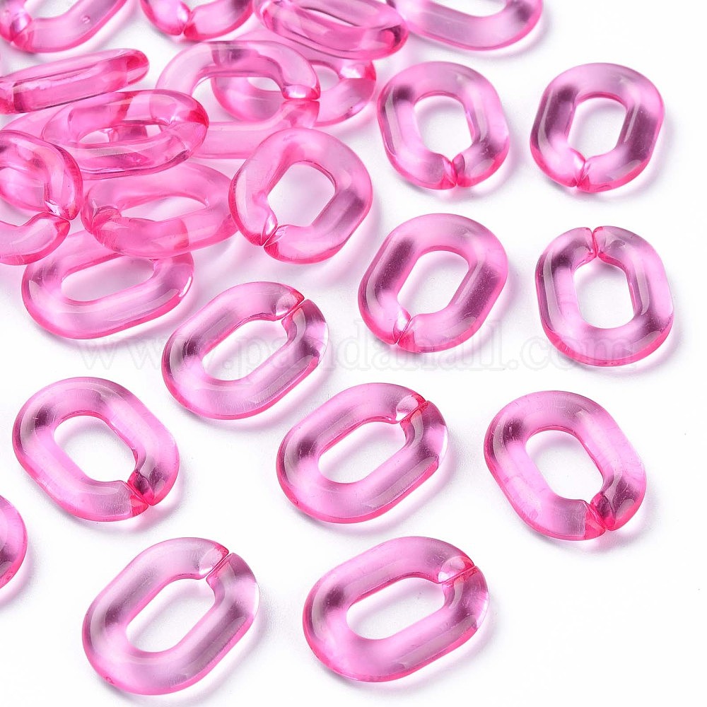 Wholesale Transparent Acrylic Linking Rings - Pandahall.com