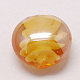 手作りランプワークビーズ  パールカラーの  フラットラウンド  ミックスカラー  20x10mm&nbsp;LAMP-S010-20mm-M-3