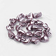 シェルパールビーズ連売り  ナゲット  暗い蘭  9~28x8~27x7~20mm  穴：1mm  約17~23個/連  15.7インチ（39.8cm）&nbsp;BSHE-K010-08D-1