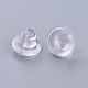 プラスチック製ピアスキャッチ  ピアスバックキャッチ  透明  5x7mm  穴：0.3mm&nbsp;KY-F010-01-2