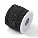 弾性コード  ブラック  2mm  約50m /ロール&nbsp;EW-WH0001-01-2mm-2