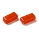 不透明なアクリルビーズ  長方形  レッドオレンジ  8x4x3mm  穴：1mm&nbsp;OACR-M018-02A-2