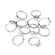 Brass Pad Ring Base Findings&nbsp;EC022-2