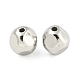 CCBプラスチックビーズ  プラチナ  異形  10mm  穴：2.3mm&nbsp;CCB-P013-25E-P-1