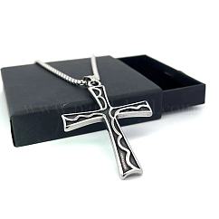 Amie Lunbi Retro Vintage Cross Stainless Steel Hip Hop Streetwear Jewelry