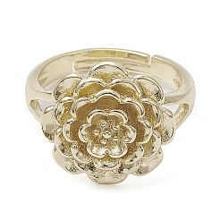 Rack Plating Brass Adjustable Rings&nbsp;RJEW-K257-13G
