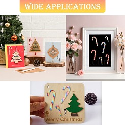 60Pcs 10 Styles Christmas Theme Polymer Clay Artificial Candy Cane&nbsp;FIND-CJ0002-89