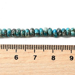 Synthetic Silver Line Turquoise Beads Strands&nbsp;G-L617-E03-2x4mm