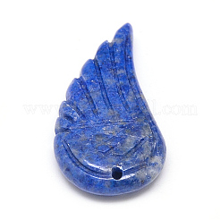 天然石&合成ミックスストーンペンダント  ウイング  25~32x13~16x5~6.5mm  穴：1mm&nbsp;G-Q481-112