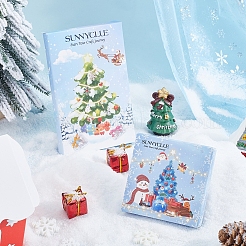 36 個 18 スタイルのクリスマス亜鉛合金エナメルペンダント  プラチナ  混合図形  20.5~25x18~20.5x1.5~2mm  穴：1.5~1.8mm  2個/スタイル&nbsp;FIND-SC0011-71