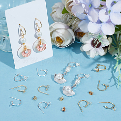 20Pcs 2 Color 304 Stainless Steel Ring Stud Earrings Findings&nbsp;STAS-BBC0004-69