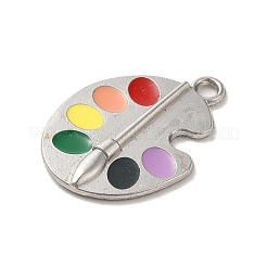 Graduation Season Alloy Enamel Pendants&nbsp;ENAM-R147-08G-G