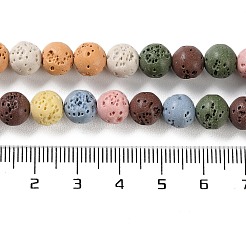 Synthetic Lava Rock Dyed Beads Strands&nbsp;G-H311-08B-07