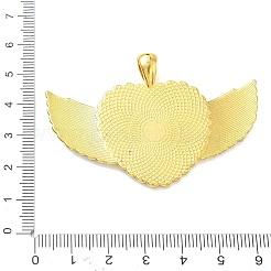 合金ラインストーンビッグペンダントカボションのセッティング  ゴールドカラー  ハート  40.5x60.5x3mm  穴：4.5x7mm  トレイのサイズ：23x25mm&nbsp;RB-CBA40A4-02G-02