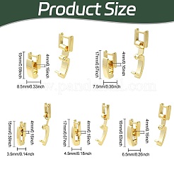 真鍮製時計バンド留め金 10種類 5個  24KGP本金メッキ  15~17x3.5~8.5x4mm  2個/スタイル&nbsp;KK-CJ0004-05