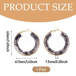 1 Pair 304 Stainless Steel Hoop Earrings&nbsp;EJEW-TA0001-89B