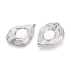 304 Stainless Steel Pendant Cabochon Settings&nbsp;STAS-T067-22P