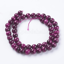 Natural Tiger Eye Beads Strands&nbsp;X-G-G544-8mm-02