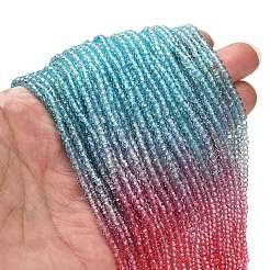 Transparent Painted Glass Beads Strands&nbsp;LS-DGLA-A034-T1mm-A11