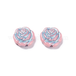 不透明なアクリルビーズ  ライン入り  ローズ  ピンク  13.5x14x4.5~5mm  穴：1.6mm  約950個/500g&nbsp;LS-OACR-G016-09I