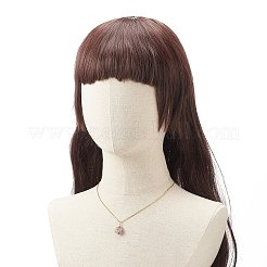 5 個 5 スタイル天然混合宝石五芒ペンダント ネックレス セット  PVD真空メッキ304ステンレススチールワイヤーラップジュエリー女性用  長持ちメッキ  ゴールドカラー  17.52インチ（44.5cm）  1個/スタイル&nbsp;NJEW-JN04090