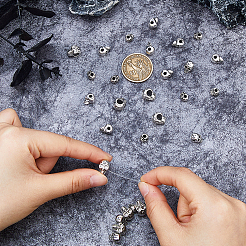 60Pcs 3 Style Tibetan Style Alloy Beads&nbsp;FIND-FH0011-88