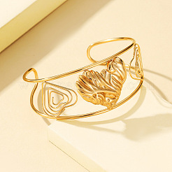 304 Stainless Steel Cuff Bangles for Women&nbsp;WG10B6C-01