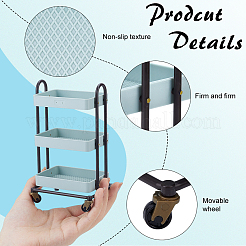 Plastic Small Cart Mini Model&nbsp;DIY-WH0671-321A