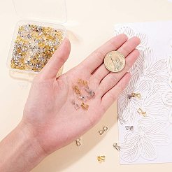 真鍮のアイスピックピンチベイル  ミックスカラー  10x5.5x3mm  4×長インナー  内幅3.5mm  ピン：0.8mm  150個/箱&nbsp;IFIN-PH0023-99