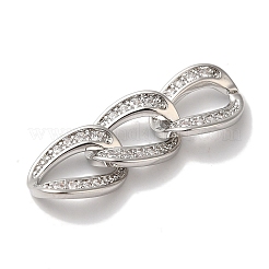 Rack Plating Brass & Cubic Zirconia Pendants&nbsp;KK-L216-065P