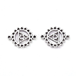 Tibetan Style Alloy Links connectors&nbsp;TIBE-X0019-15AS-RS